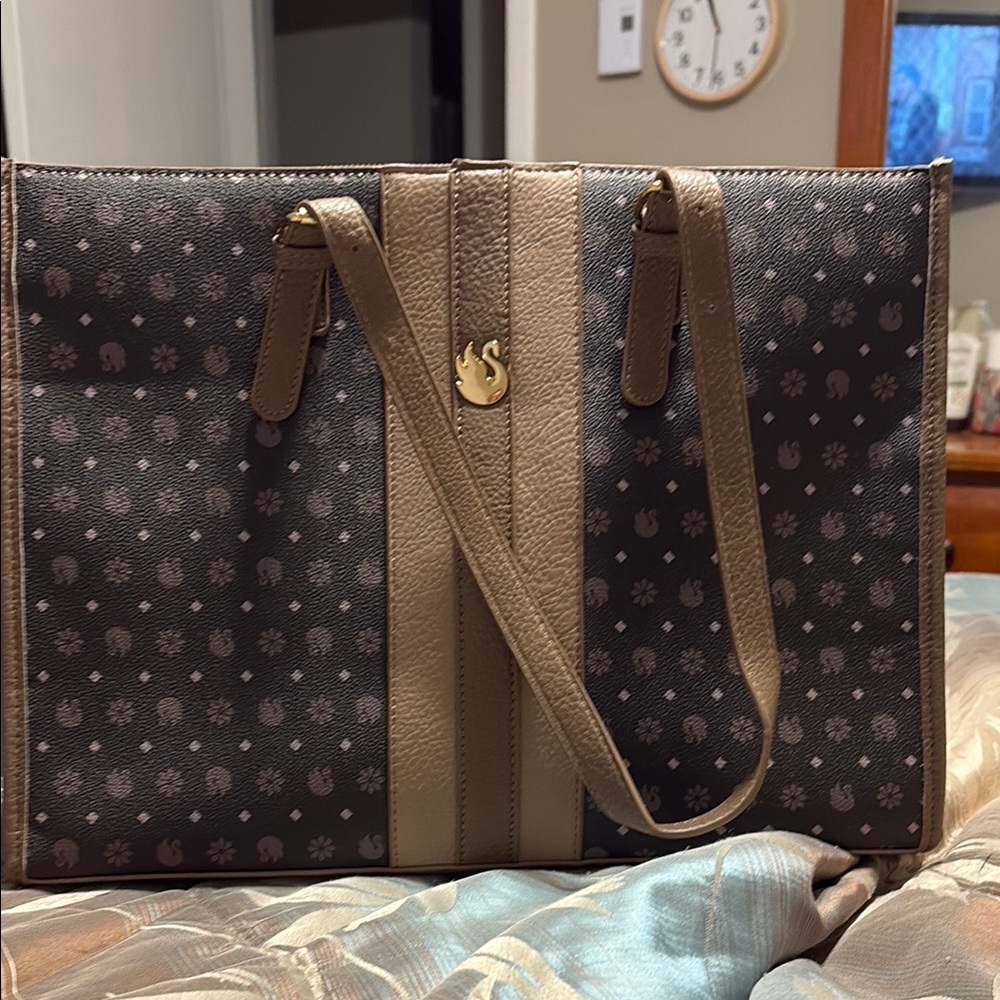 Brown and Tan Tote Bag
